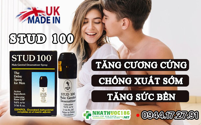 Công dụng của chai xịt Stud 100