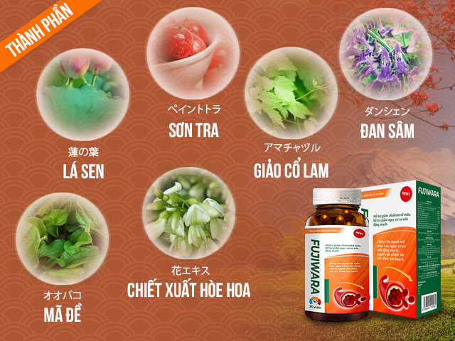 Thành phần có trong viên uống Fujiwara