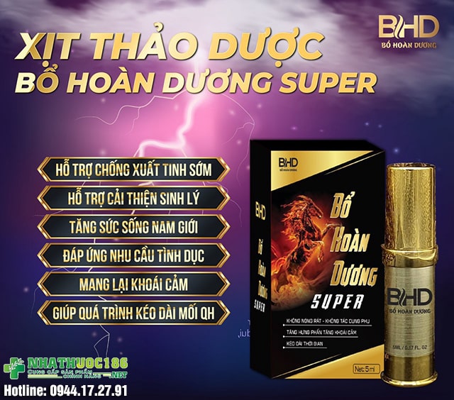 công dụng Bổ Hoàn Dương Super