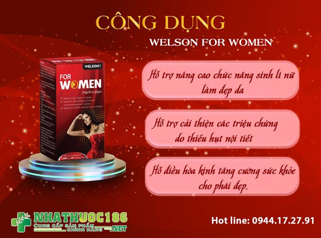 Công dụng của Welson For Women