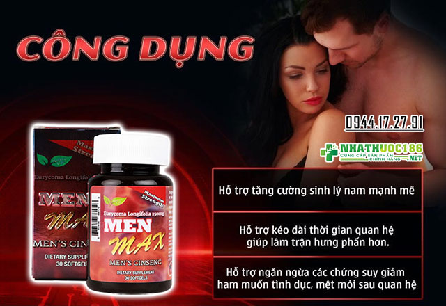 men max công dụng