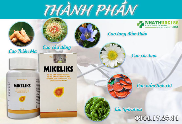 thành phần có trong sản phẩm mikeliks