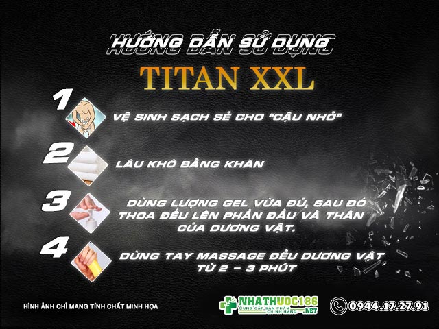 Titan XXL cách sử dụng