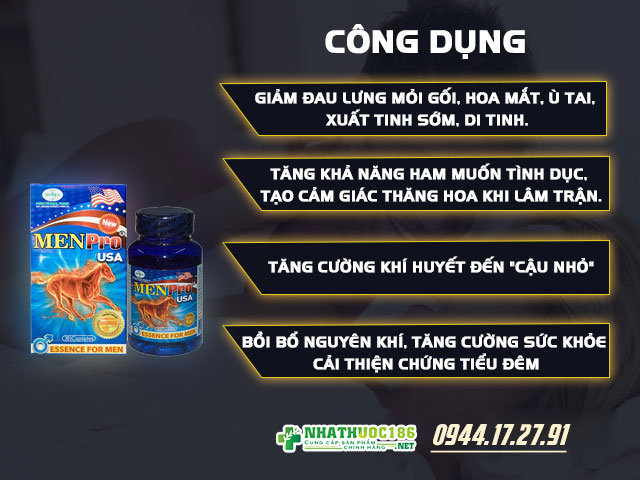 Menpro USA công dụng