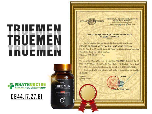 True Men chứng nhận