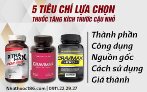 tiêu chí chọn mua thuốc tăng kích thước dương vật