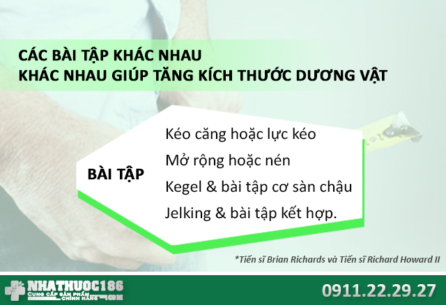bài tập tăng kích thước dương vật nam giới
