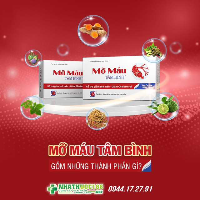 Mỡ máu Tâm Bình thành phần