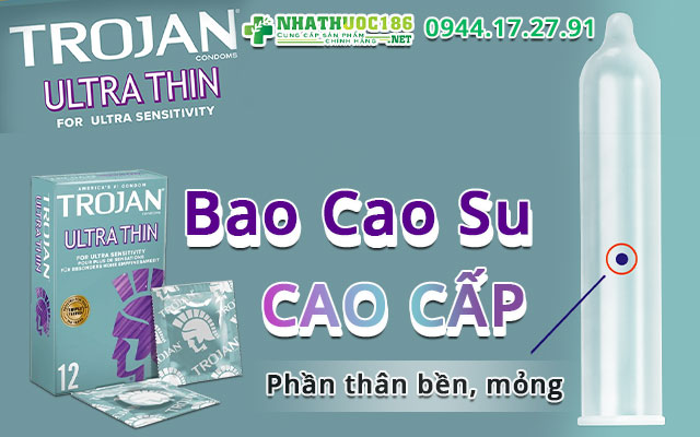 giới thiệu trojan ultra condoms - 12 pack