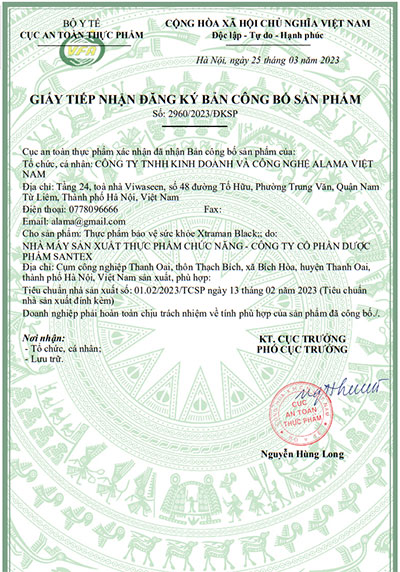 giấy đăng ký xtraman black