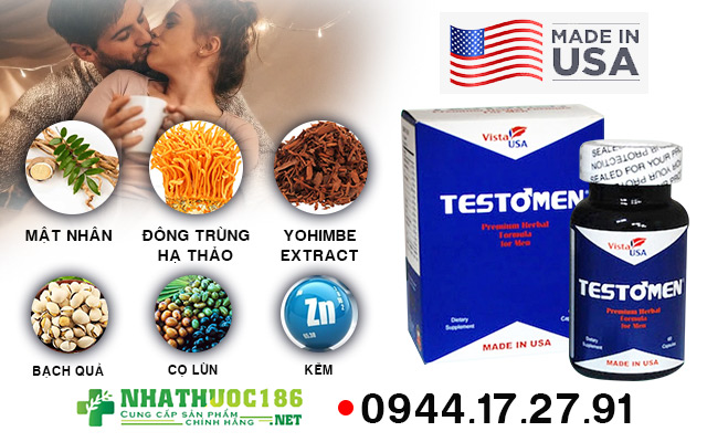 Thành phần của viên uống Testomen