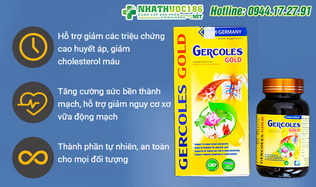 công dụng gercoles gold