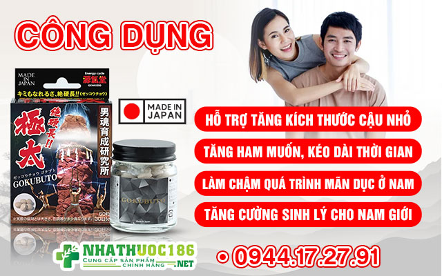 Công dụng chính của Gokubuto