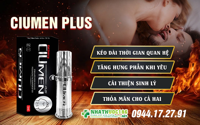 công dụng xịt chống xuất tinh sớm ciumen plus