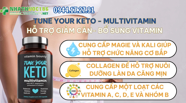 Thành phần của Tune Your Keto Multivitamin