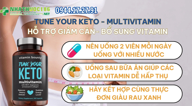 Hướng dẫn sử dụng Tune Your Keto Multivitamin