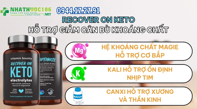 Thành phần dinh dưỡng Recover On Keto