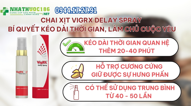 công dụng VigRX Delay Spray