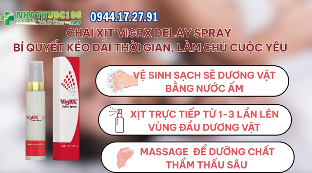 Hướng dẫn sử dụng VigRX Delay Spray