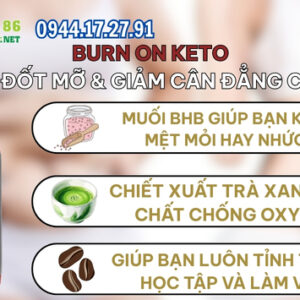 Thành phần của Burn On Keto