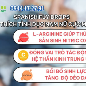 Thành phần Spanish Fly Drops