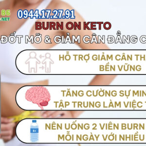 Hướng dẫn sử dụng và công dụng của Burn On Keto