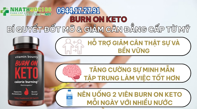 Hướng dẫn sử dụng và công dụng của Burn On Keto