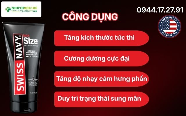 Công dụng thực tế của Max Size Male Enhancement Gel