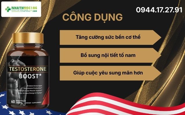 Công dụng vượt trội củaTestosterone Boost