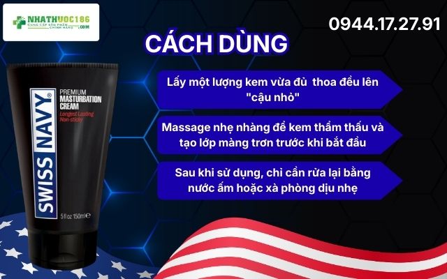 Hướng dẫn sử dụng Swiss Navy Masturbation Cream để đạt hiệu quả tối ưu nhất