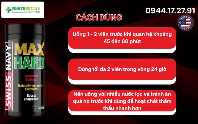 Hướng dẫn sử dụng Swiss Navy Max Hard để đạt hiệu quả tối ưu