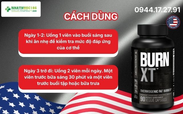 Hướng dẫn sử dụng viên uống Burn XT Black