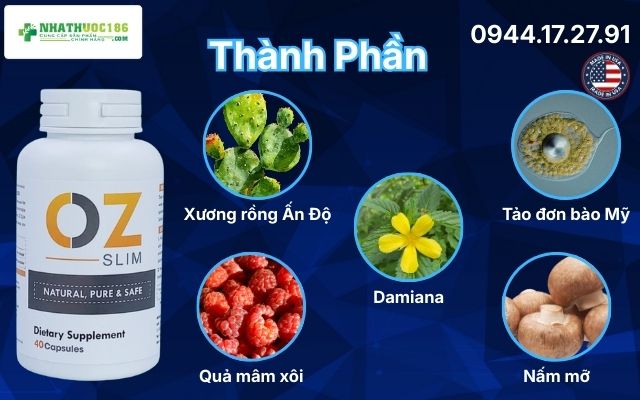 Phân tích bảng thành phần của OZ Slim