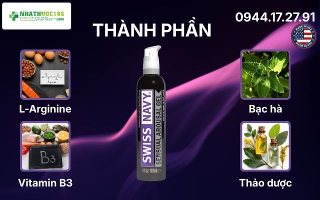 Phân tích bảng thành phần của Swiss Navy Sensual Arousal Gel