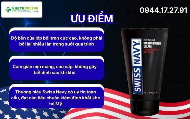 Review Swiss Navy Masturbation Cream có tốt không