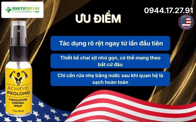 Review thực tế về ưu và nhược điểm của Achieve Prolong Delay Spray