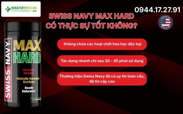 Swiss Navy Max Hard có thực sự tốt không
